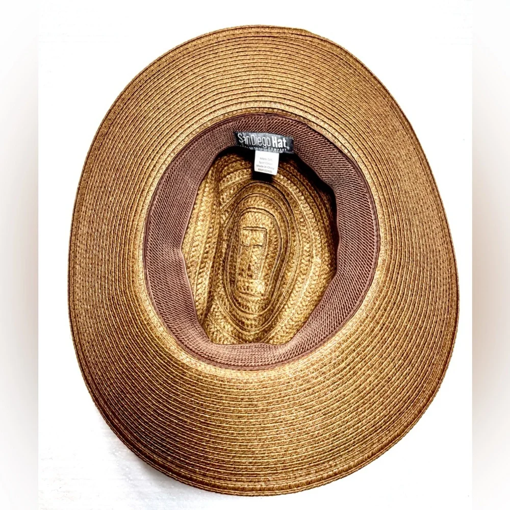 Stylish Brown Men's Hat San Diego Hat Company Paper 100% O/S Unisex